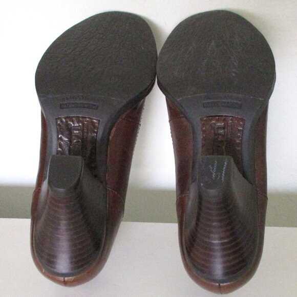 Born Womens Brown Leather Heel Pump - Size 6M - Picture 8 of 8
